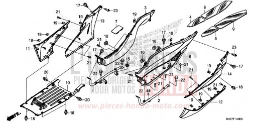MARCHE DE PLANCHER/COUVERCLE INFERIEUR (NSS125DF/ADF/ADH) NSS125DF de 2015